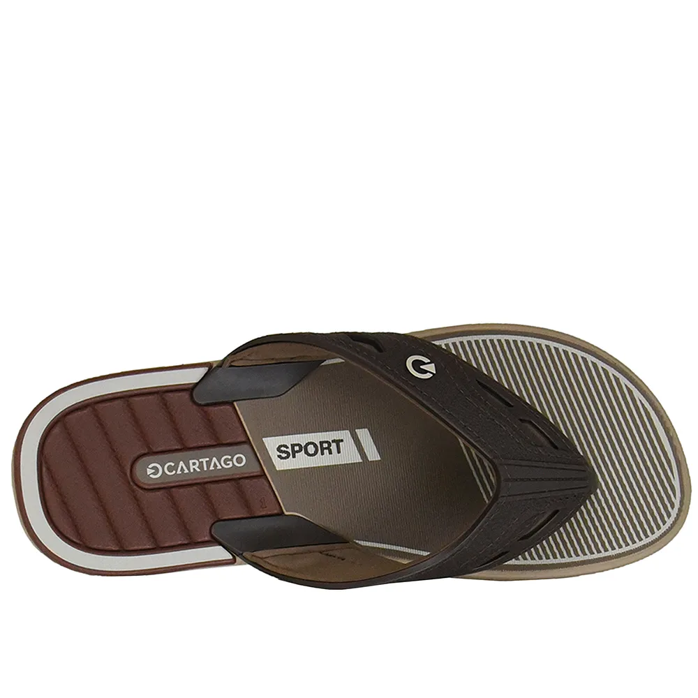 Chinelo Masculino Dallas Cartago Marrom