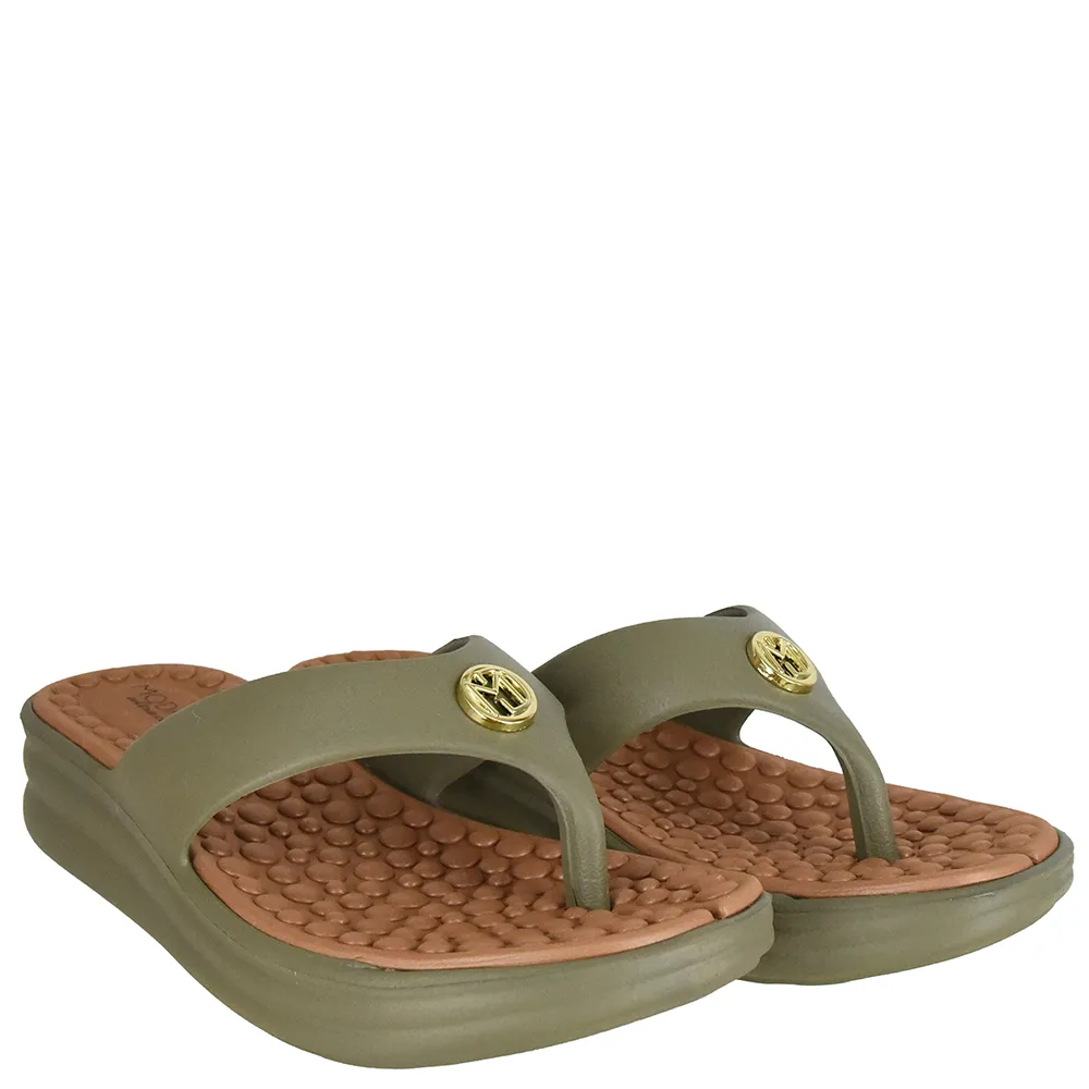 Tamanco Feminino Plataforma Dedo Modare Verde