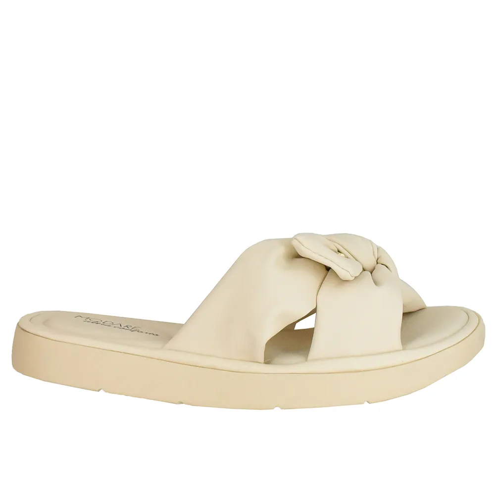 Chinelo Modare Acolchoado com Laço Feminino Bege