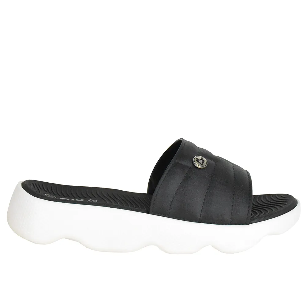 Chinelo Slide com Sola Macia Di Santinni Feminino Preto
