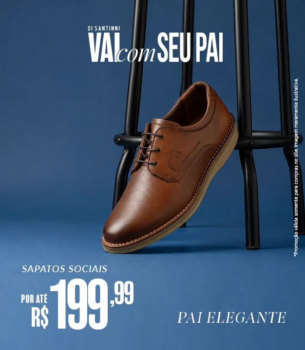 Sapato social até R$ 199,99