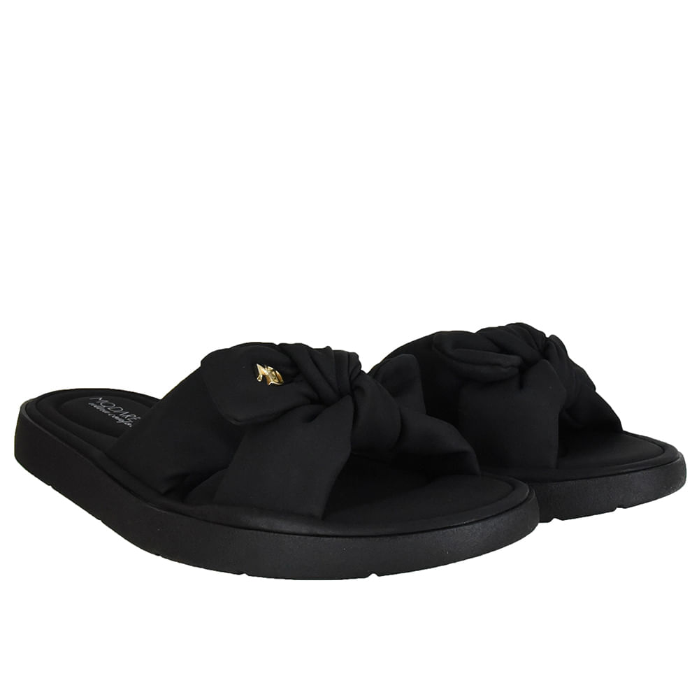 Chinelo Modare Acolchoado com Laço Feminino Preto