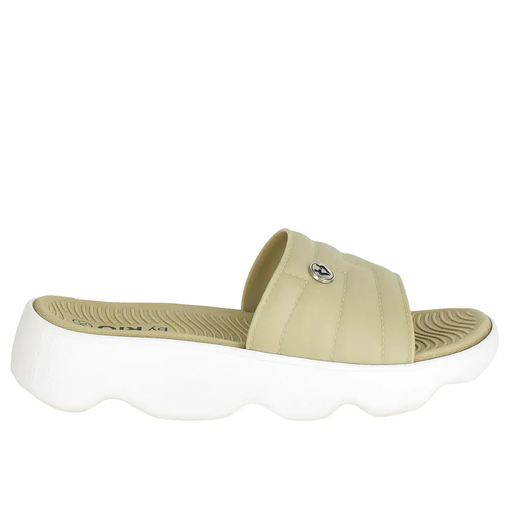 Chinelo Sola Macia Di Santinni Feminino Off White
